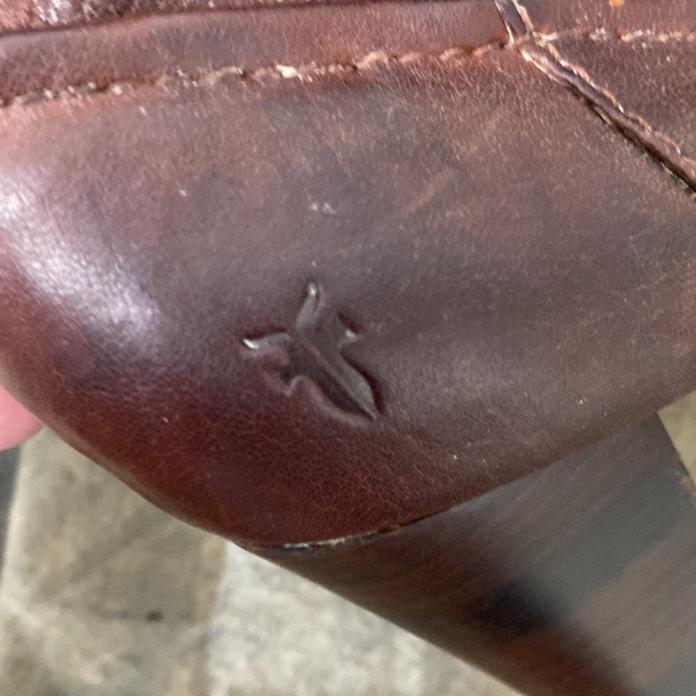 Frye Mimi scrunch boot all leather brown size 6.5 M. - Picture 8 of 16